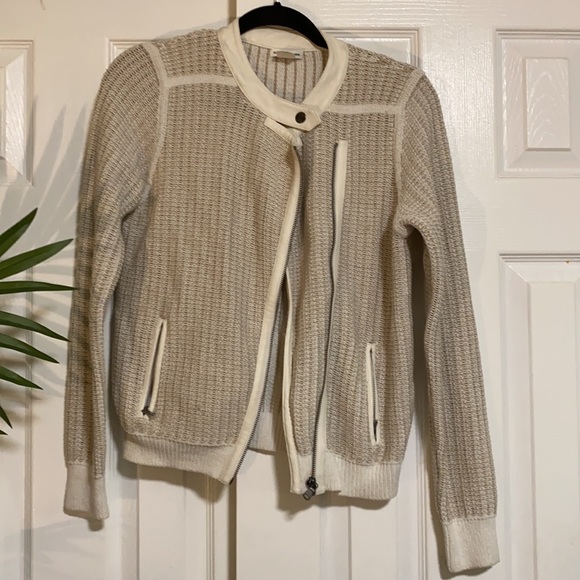 Club Monaco Sweater Moto Jacket - Picture 2 of 7